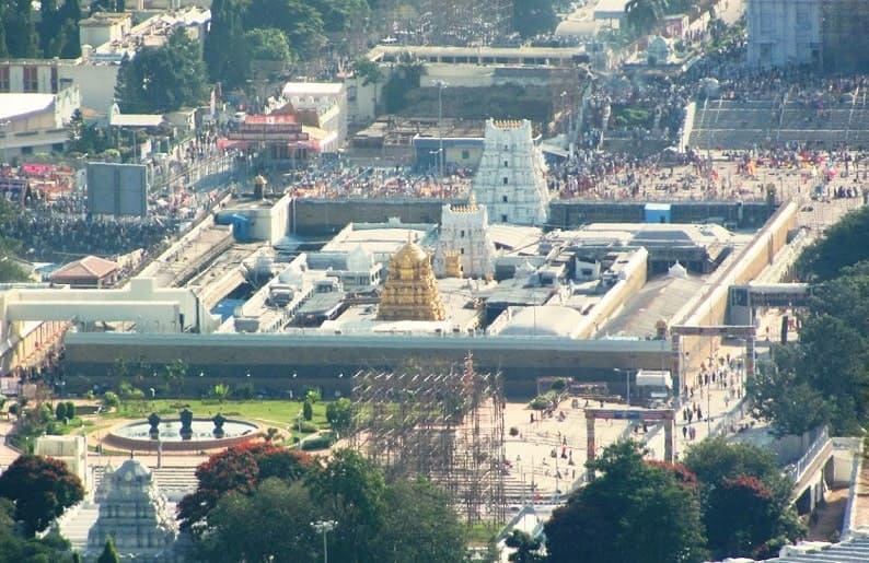 tirupati temple long view image